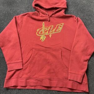 Cleveland Cavaliers Hoodie Sweatshirt Mens 2XL Red NBA Basketball Fanatics